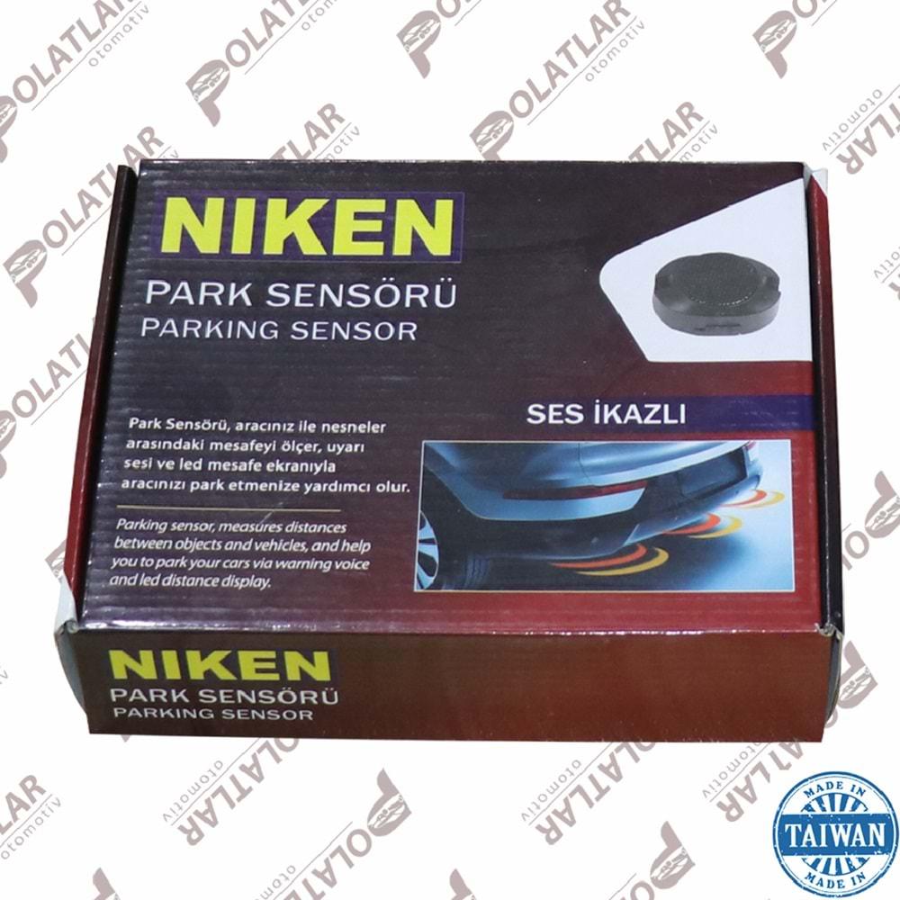 PARK SENSÖRÜ SES İKAZLI 21MM 4`LÜ SİYAH