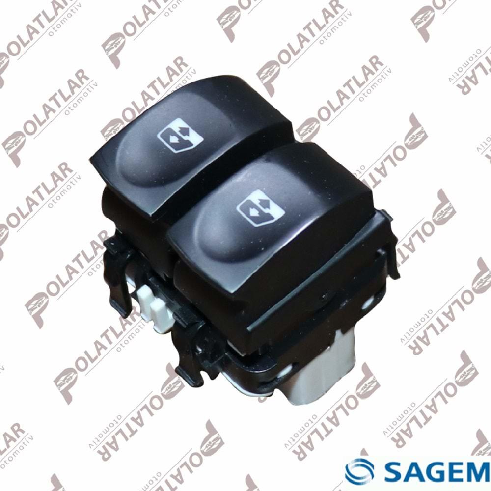 RENAULT CLİO3 CAM AÇMA KAPAMA ANAHTARI ÇİFTLİ ÖN SOL FİŞLİ 05>