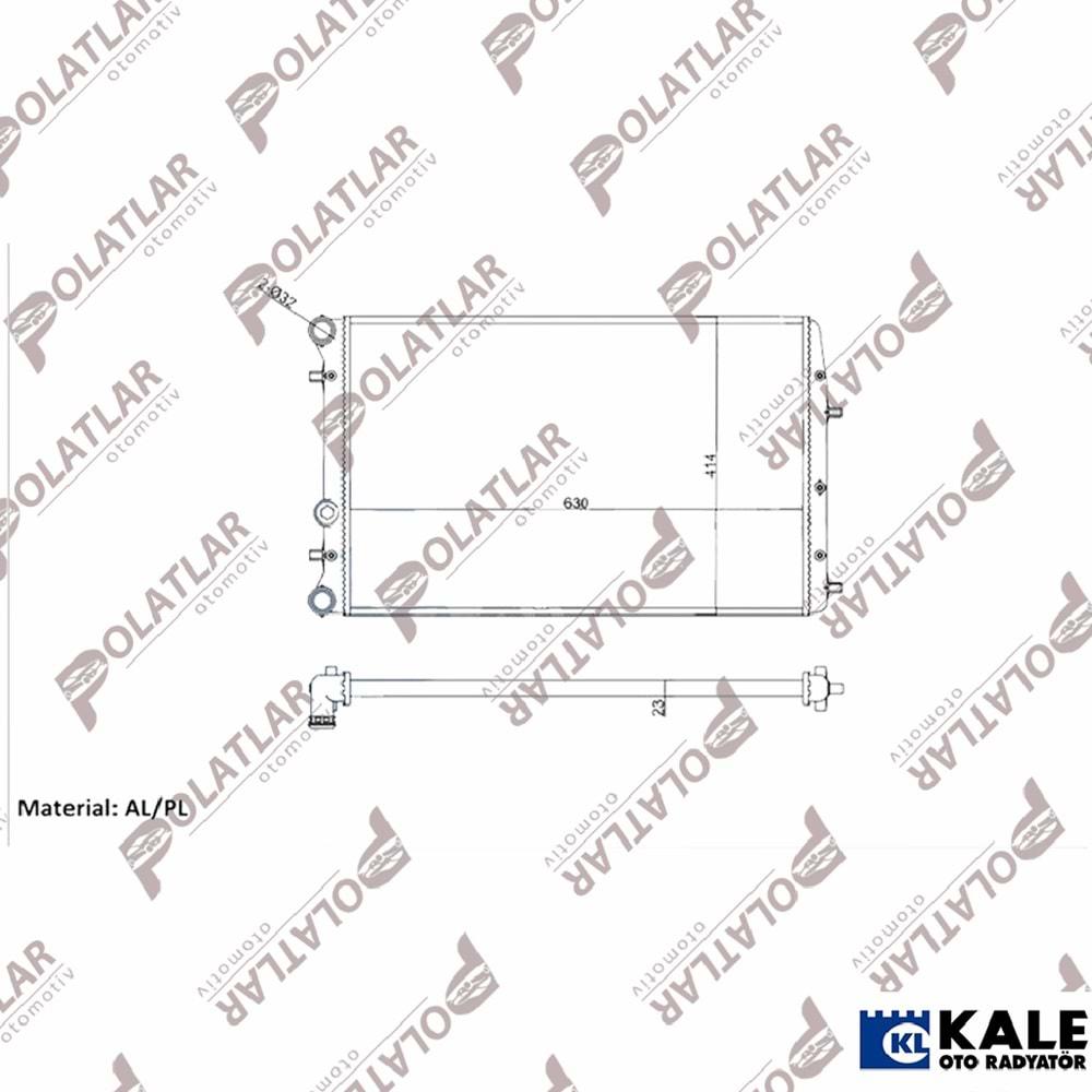 SEAT İBİZA SU RADYATÖRÜ 1.2 1.4 1.6 1.9TDI 99>16