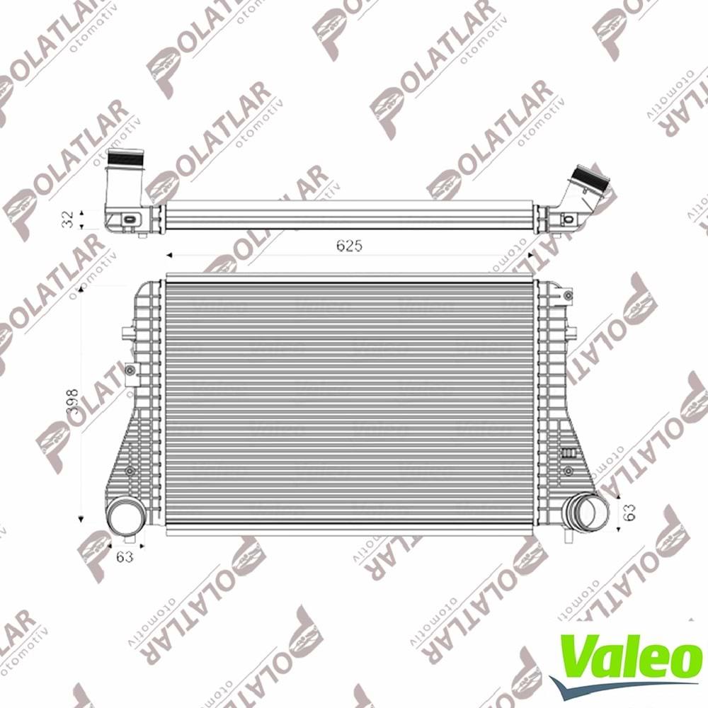 VOLKSWAGEN JETTA3 TURBO RADYATÖRÜ 1.6TDI/2.0TDI