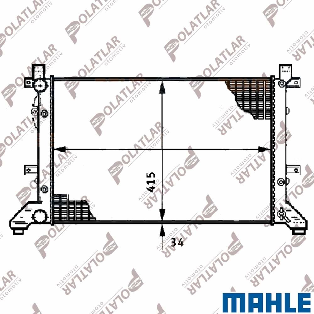 VOLKSWAGEN LT35 SU RADYATÖRÜ 2.5TDI 96>