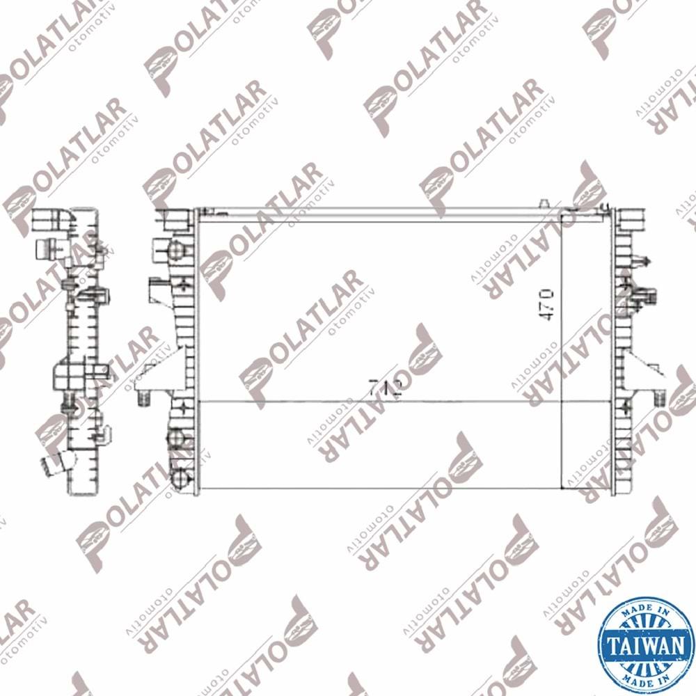 VOLKSWAGEN T5 SU RADYATÖRÜ 03>10