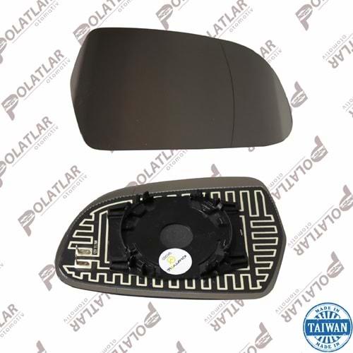 AUDİ A4 DİKİZ AYNA CAMI ISITMALI ASFERİK SAĞ 07>17