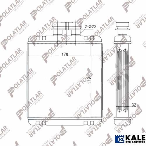 SEAT CORDOBA KALORİFER RADYATÖRÜ 1.2 1.4 1.6 06>09