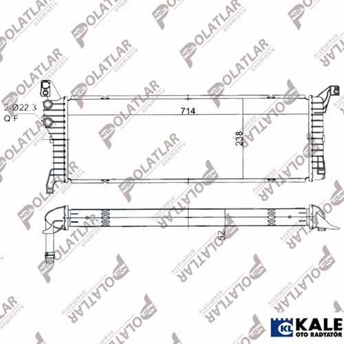 VOLKSWAGEN T6 SU RADYATÖRÜ 2.0TDI 15>